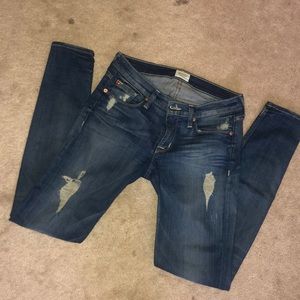 Hudson Krista Low Rise Jeans Ripped Size 26
